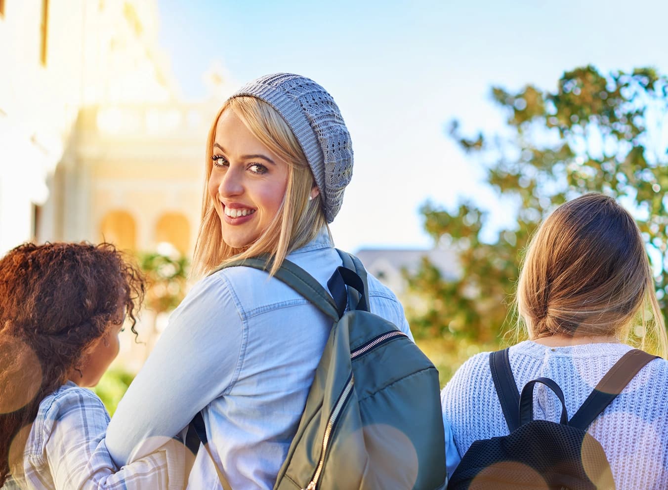 Students on the Stockdale campus